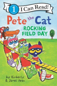 Image of Pete the cat rocking field day