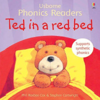 Image of Ted in a red bed